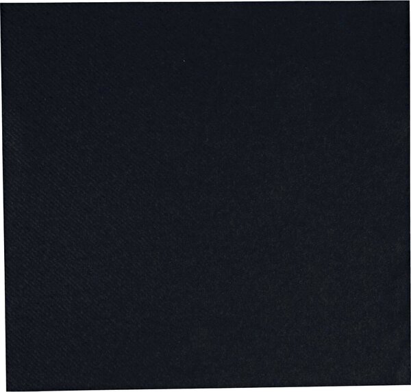 Image Servietten Eleganza 1-lagig 40 x 40 cm schwarz, 1/4 Falz, Airlaid, FSC-Mix