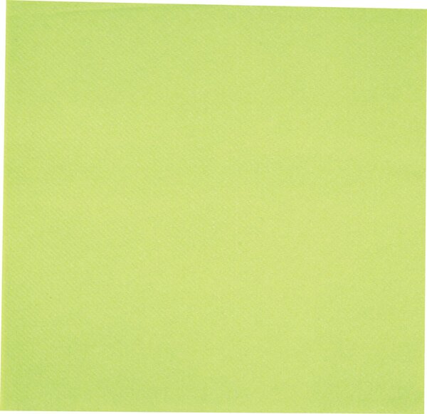 Image Servietten Eleganza 1-lagig 40 x 40 cm limonengrün 1/4 Falz, Airlaid, FSC-Mix