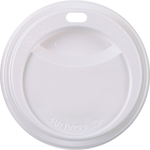 Image HYGOSTAR Deckel für Pappbecher, weiß, mit Trinköffnung