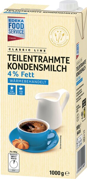 Image Kondensmilch, 4 % Fett, 1000 g teilentrahmt, wärmebehandelt
