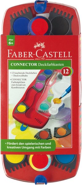 Image Faber Castell Farbkasten Connector, 12 Deckfarben