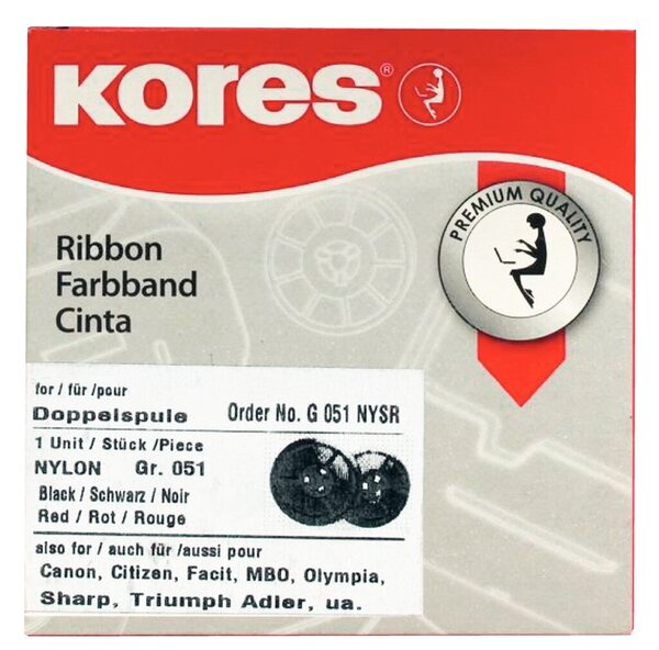 Image Farbband Gr. 51 schwarz/rot für Büroring 1234, 1001, 1272, Canon