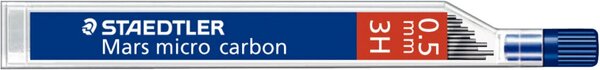 Image Feinminen Mars micro carbon 0,5mm 3H, passend für alle Druckbleistifte