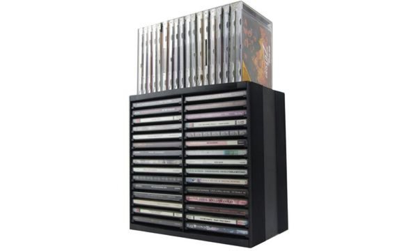 Image Fellowes CD-/DVD-Ablagebox Spring, schwarz, für 30 CDs (5328357)
