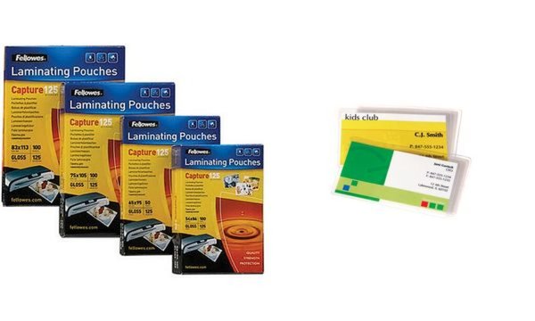 Image Fellowes Laminierfolie 60x90 mm 125 mic glänzend