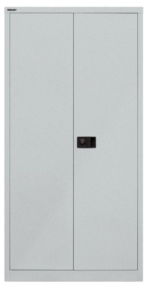 Image Flügeltürenschrank, 3 Fachböden für 4 Ordnerhöhen, silber