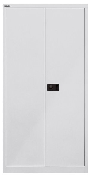 Image Flügeltürenschrank, 3 Fachböden für 4 Ordnerhöhen, lichtgrau