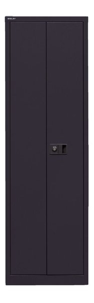 Image Flügeltürenschrank aus Stahl komplett in schwarz
