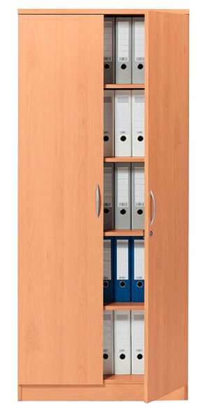 Image Flügeltürenschrank buche inklusive 4 Holz-Fachböden