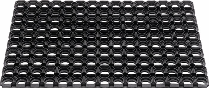 Image Fußmatte offene Ringe schwarz Gum.L1000xB1500xS22mm