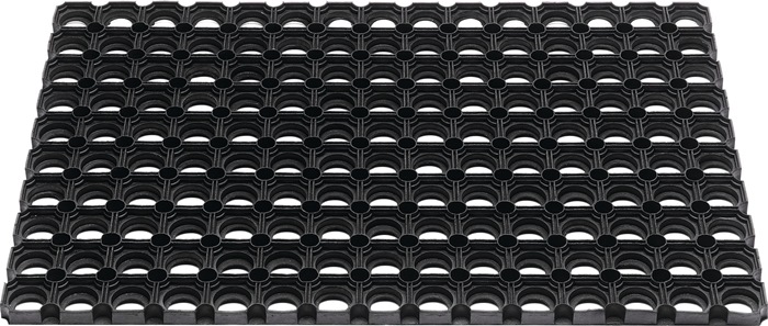 Image Fußmatte offene Ringe schwarz Gum.L400xB600xS22mm