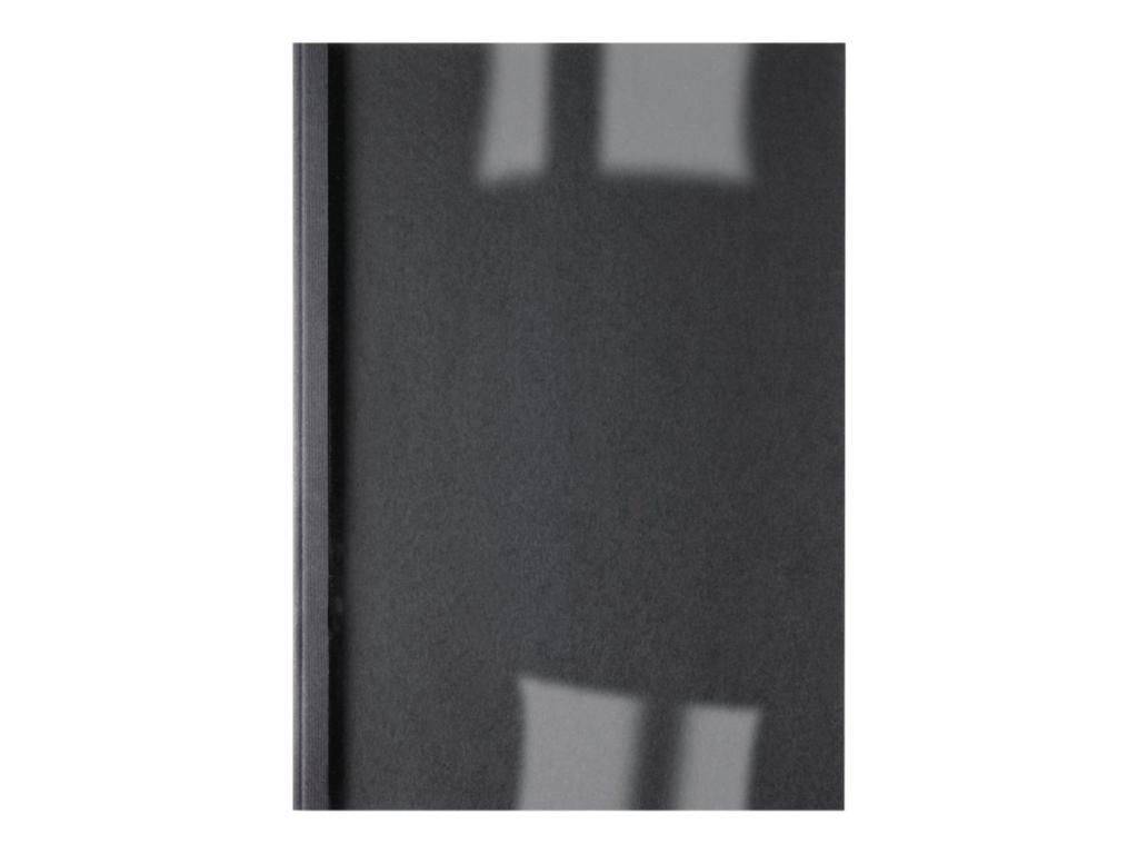 Image GBC LinenWeave Thermo-Bindemappen 1,5mm - schwarz (100) - Schwarz - PVC - A4 (I