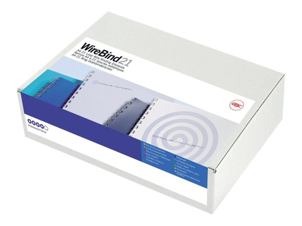 Image GBC MultiBind - Bindedraht - 14 mm - 21 Ringe - A4 (210 x 297 mm) - 130 Blätter