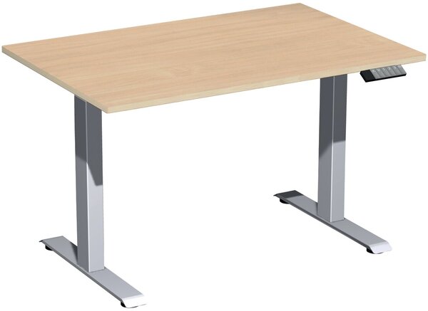 Image Elevate Basic Elektro-Hubtisch 1200x800x730-1230 buche/silber