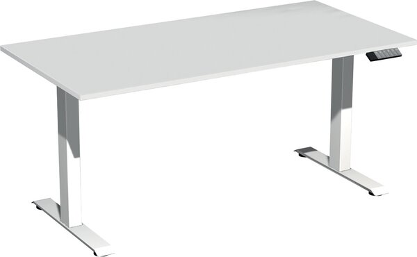 Image Elevate Basic Elektro-Hubtisch 1600x800x730-1230 lichtgrau/weiß