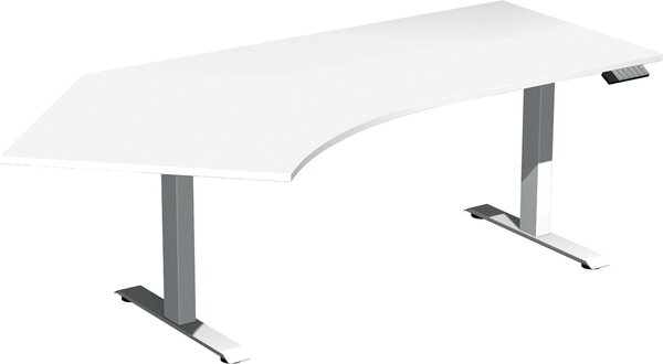 Image Elevate Basic Elektro-Hubtisch 2166x1130x730-1230 weiß/weiß