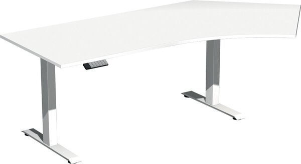 Image Elevate Basic Elektro-Hubtisch 2166x1130x730-1230 weiß/weiß