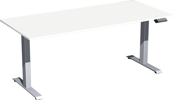 Image Elevate Basic Elektro-Hubtisch 1800x800x730-1230 weiß/silber