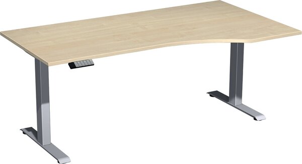 Image Elevate Basic Elektro-Hubtisch 1800x1000x730-1230 ahorn/silber