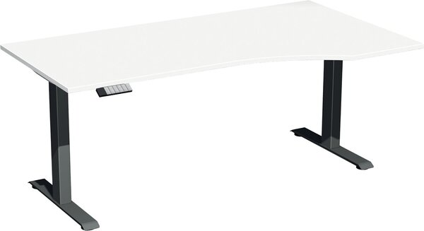 Image Elevate Basic Elektro-Hubtisch 1800x1000x730-1230 weiß/anthrazit