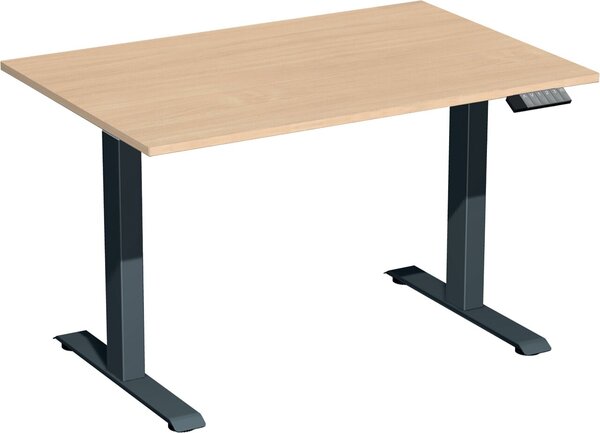 Image Elevate Plus Elektro-Hubtisch 1200x800x630-1280 buche/anthrazit