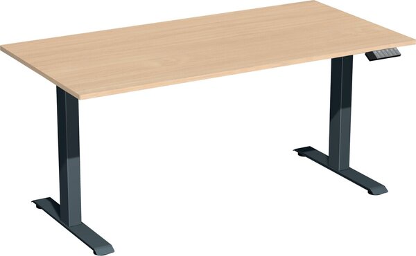 Image Elevate Plus Elektro-Hubtisch 1600x800x630-1280 buche/anthrazit