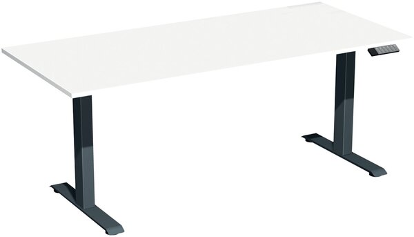 Image Elevate Plus Elektro-Hubtisch 1600x800x630-1280 weiß/anthrazit
