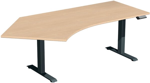 Image Elevate Plus Elektro-Hubtisch 2166x1130x630-1280 buche/anthrazit