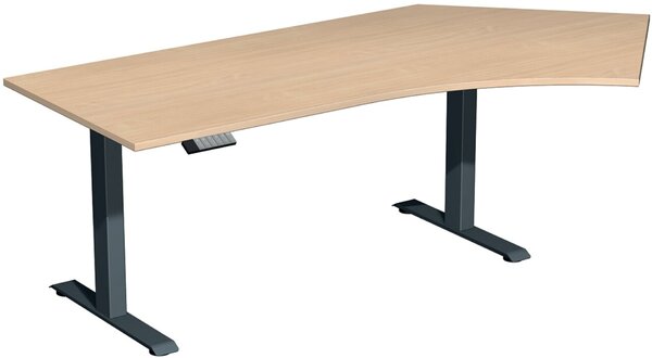 Image Elevate Plus Elektro-Hubtisch 2166x1130x630-1280 buche/anthrazit