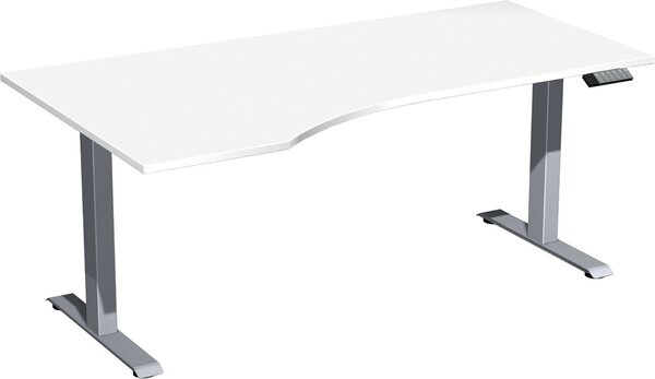 Image Elevate Plus Elektro-Hubtisch 1800x1000x630-1280 weiß/silber