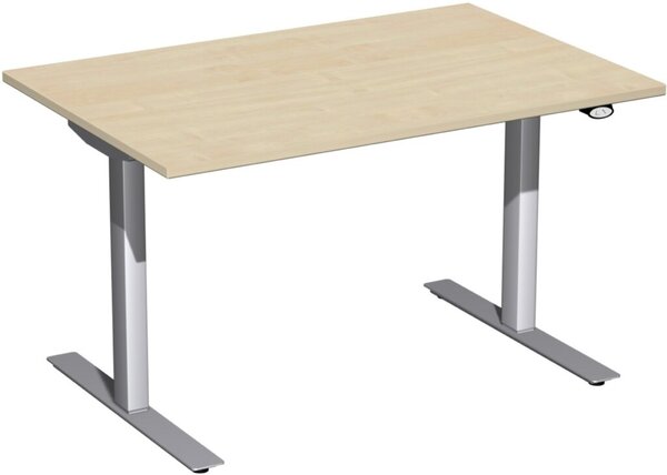 Image Schreibtisch Elektro-Hubtisch Flex B1200xT800xH650-1250mm, Ahorn/silber