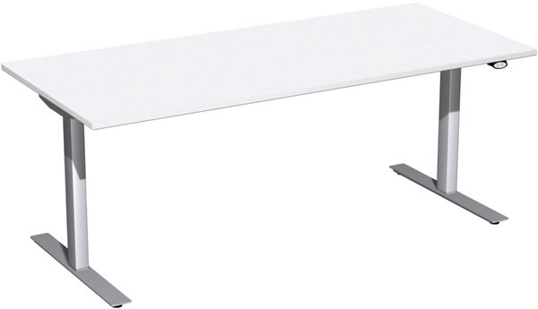 Image Schreibtisch Elektro-Hubtisch Flex B1800xT800xH650-1250mm, weiß/silber