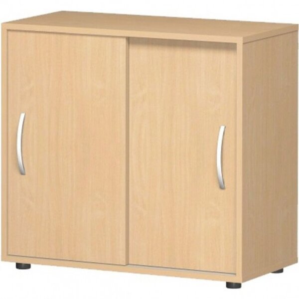 Image Schiebetürenschrank 2 OH mit Standfüßen, Buche, Flex