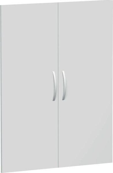 Image Flügeltürensatz 3 OH Lichtgrau für Regalbreite 80 cm, Flex