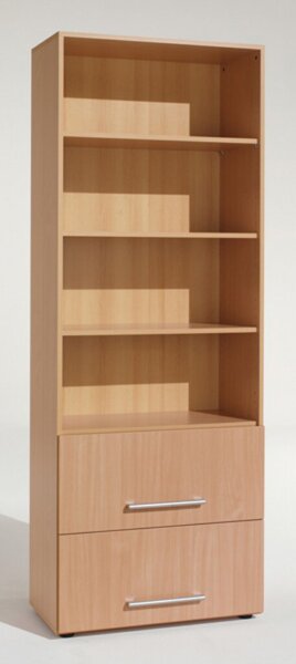 Image Regal 6 OH m. Standfüßen Buche/Buche 800x400x2160 Flex