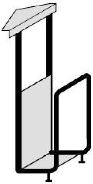 Image CPU-Halter C-Fuß Flex / 4-Fuß Flex, silber