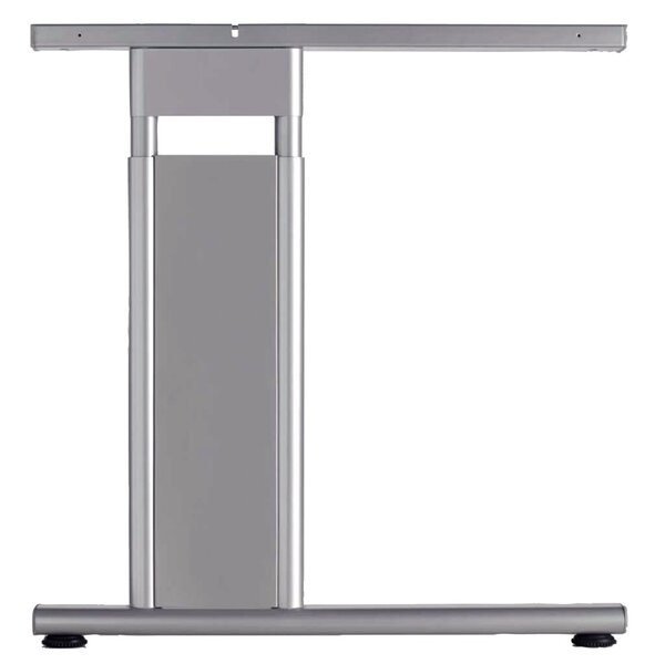 Image Schreibtisch, rechts, C-Fuß Flex 135°, 2166x1131, Ahorn/Silber
