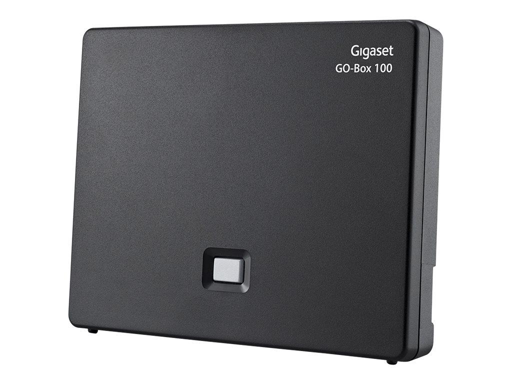 Image GIGASET E630A GO schwarz schnurlos analog und IP-fähig für bis zu 6 Telefonnrn.