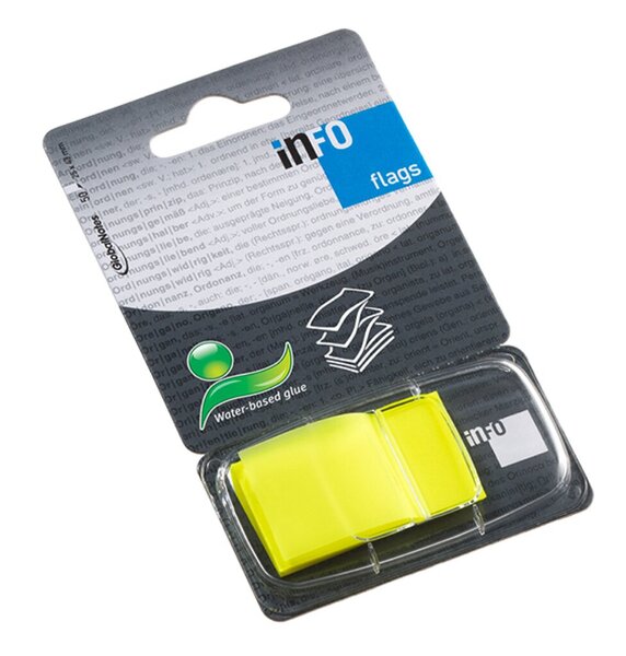 Image Index Haftstreifen,Gelb, 25,4 mm 50 Heftstreifen