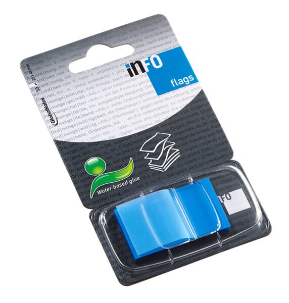 Image Index Haftstreifen,blau, 25,4 mm 50 Heftstreifen