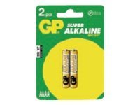 Image GP BATTERIES Batterie GP Alkaline AAAA / 02er Blister
