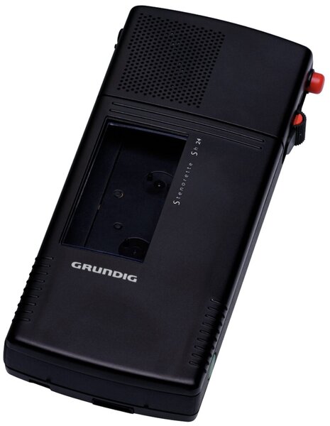 Image Handdiktiergerät Stenorette Sh24 inkl.Ledertsche m. Gürtelclip