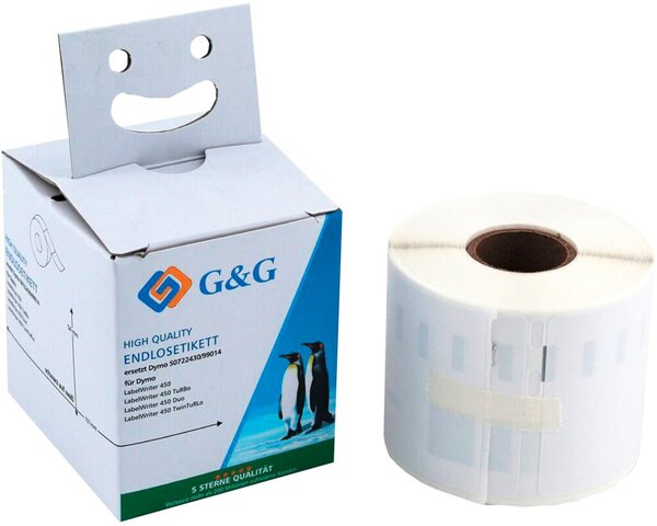 Image Premium Etiketten 54x101mm, komp. zu 99014/S0722430, schwarz auf weiß