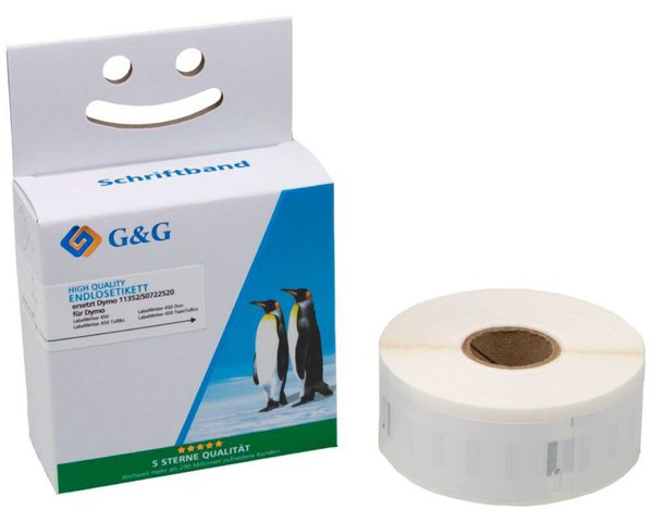 Image Premium Etiketten 25x54mm, komp. zu 11352/S0722520, schwarz auf weiß