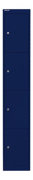 Image Garderoben- und Schließfachsystem, blau, 4 Fächer