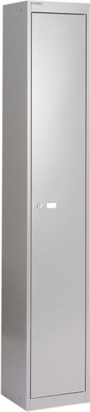 Image Garderoben- und Schließfachsystem, grau, 1 Fach mit Hutboden und