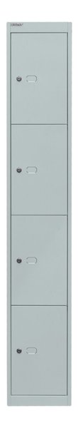Image Garderoben- und Schließfachsystem, grau, 4 Fächer