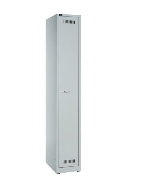 Image Garderobenschrank Light aus Stahl, komplett in Lichtgrau