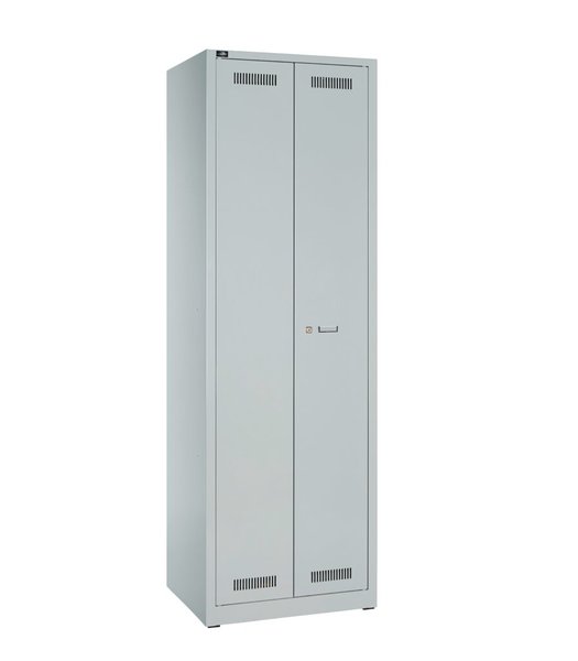 Image Garderobenschrank Light aus Stahl, komplett in Lichtgrau
