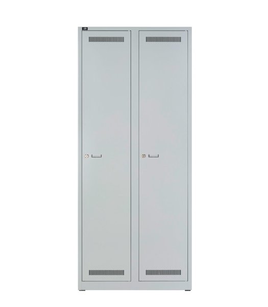 Image Garderobenschrank Light aus Stahl, komplett in Lichtgrau